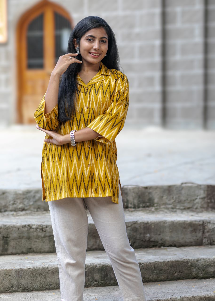 Aadya V-neck Kurti 1b