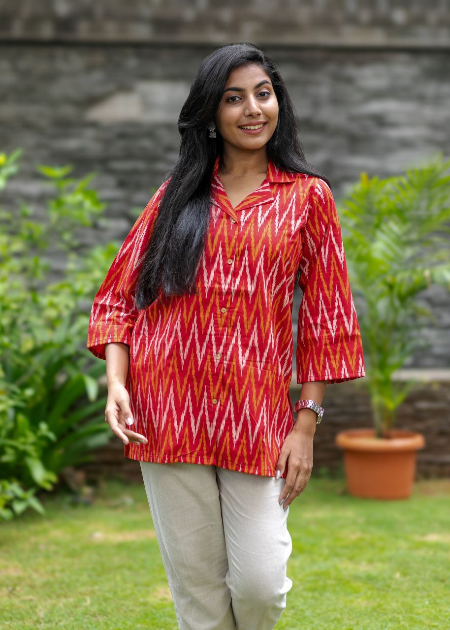 Aadya V-neck Kurti 3b