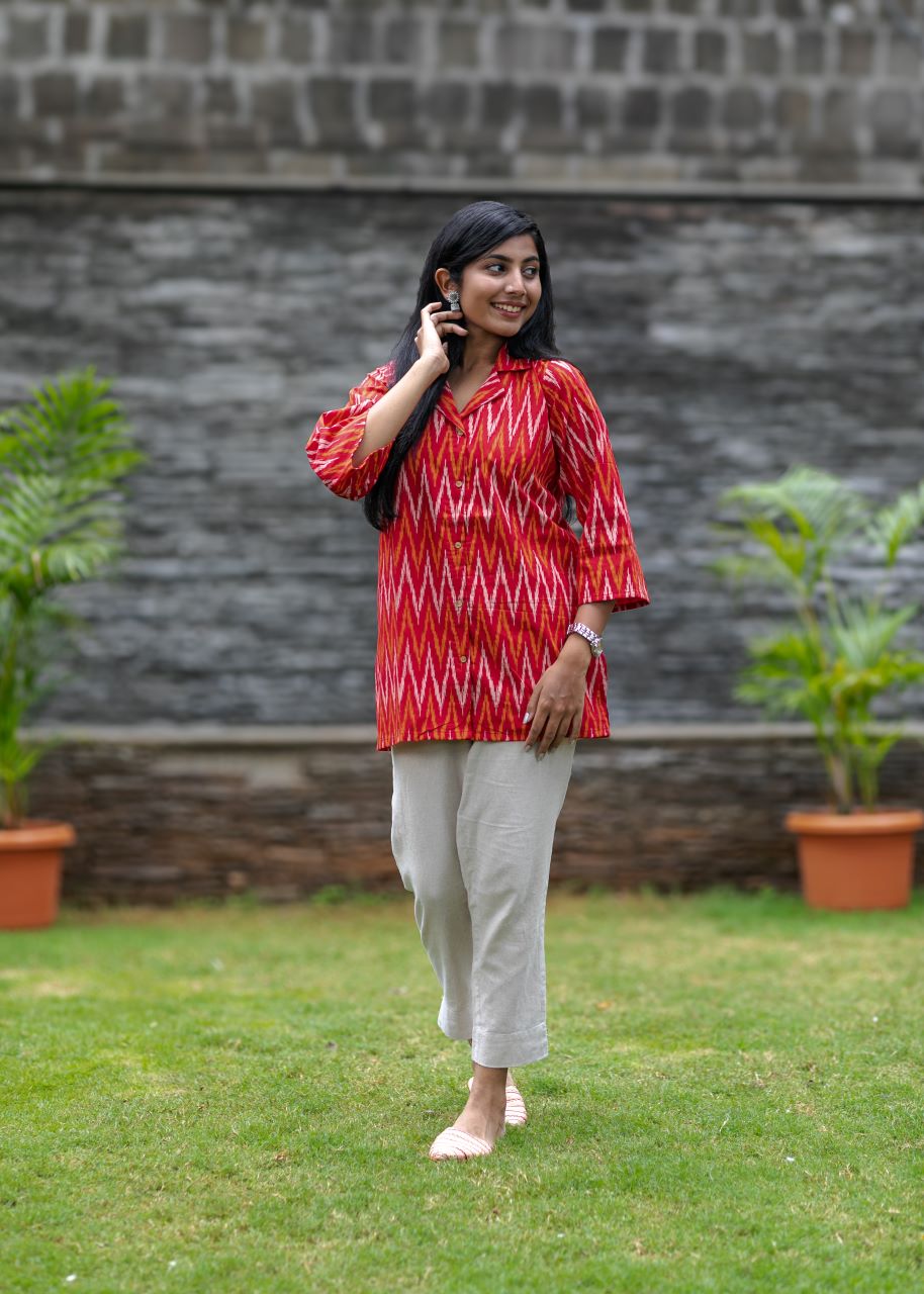 Aadya V-neck Kurti 3e