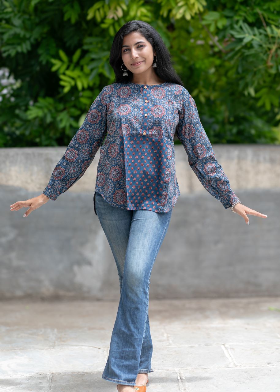 Ajrakh Amaya Kurti 1c