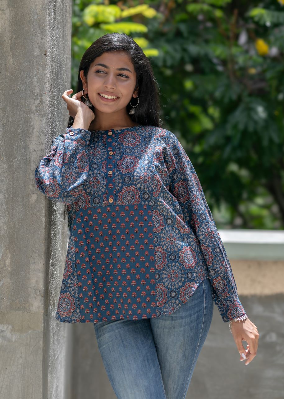 Ajrakh Amaya Kurti 1f