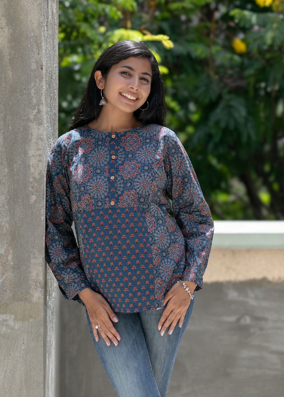 Ajrakh Amaya Kurti 1g