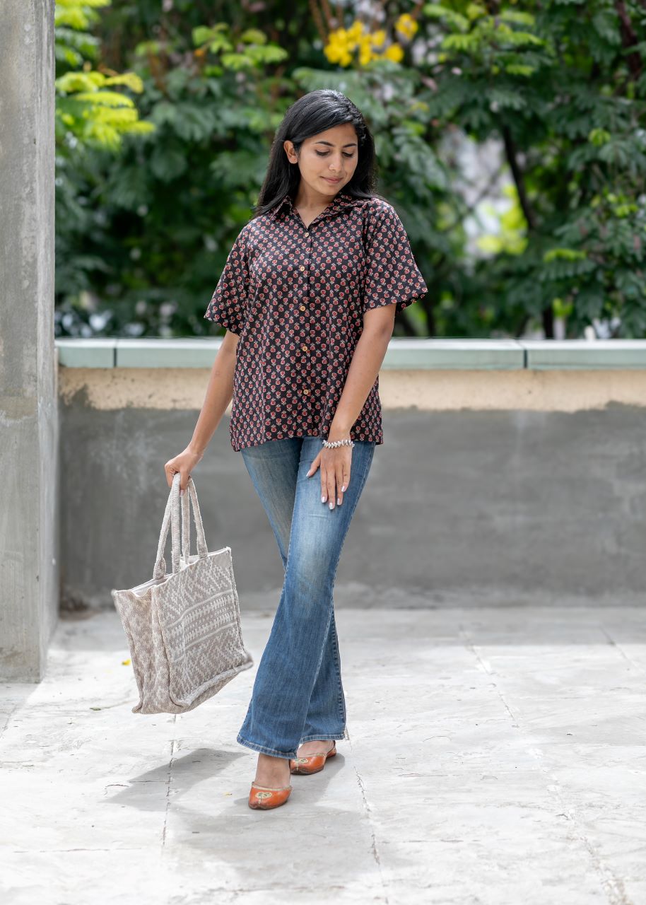 Hip Wood Button Shirt 2a