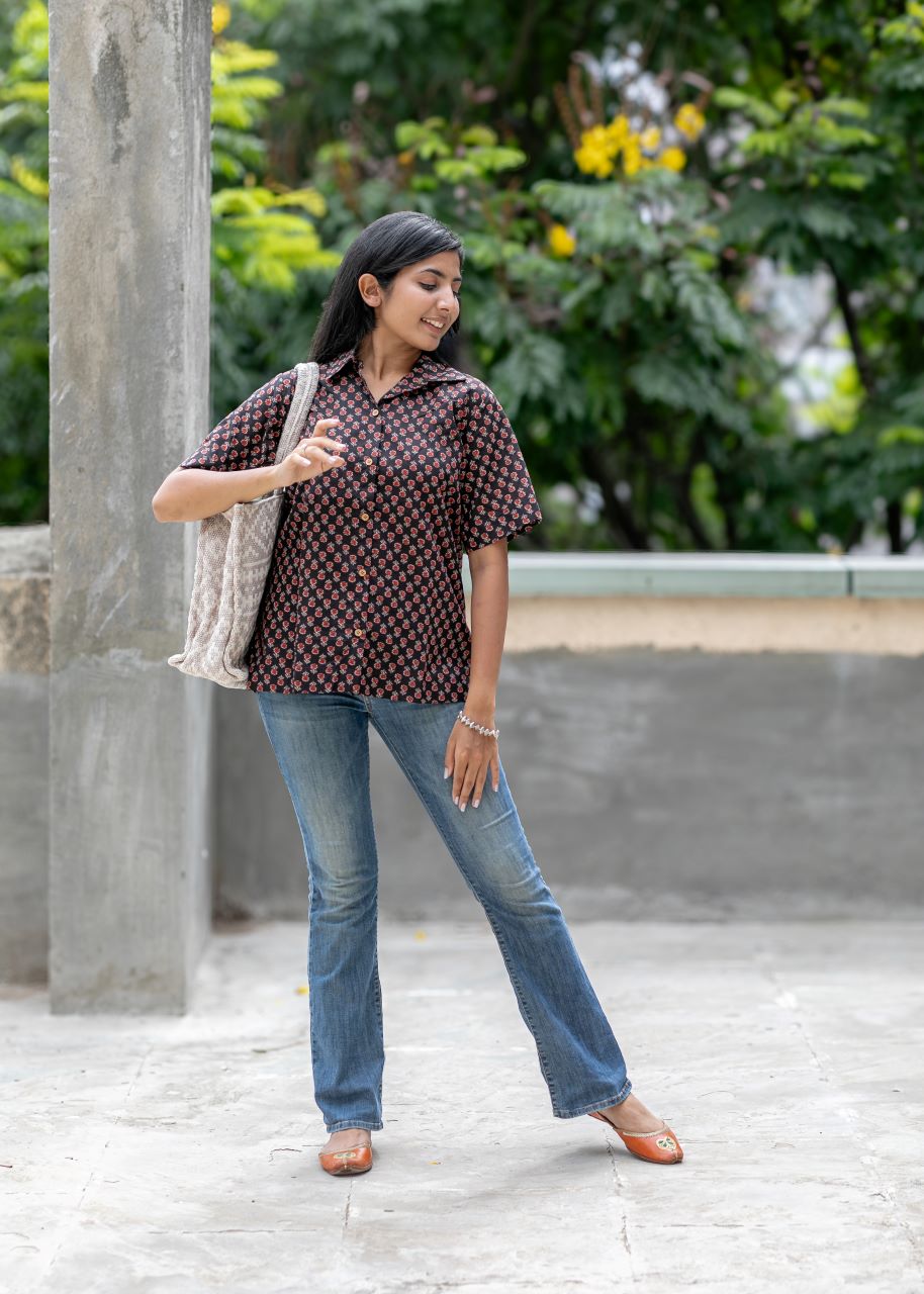 Hip Wood Button Shirt 2b