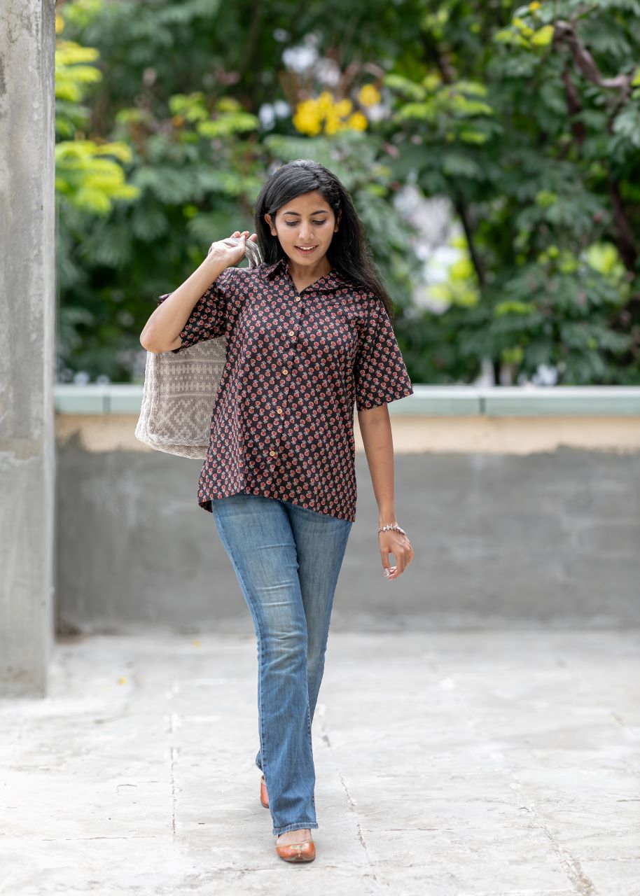 Hip Wood Button Shirt 2c