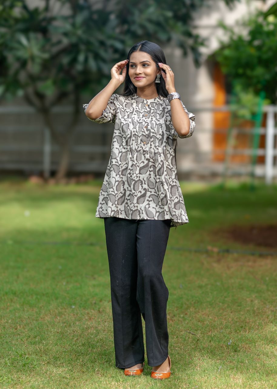 Polished Pleat Top 2a