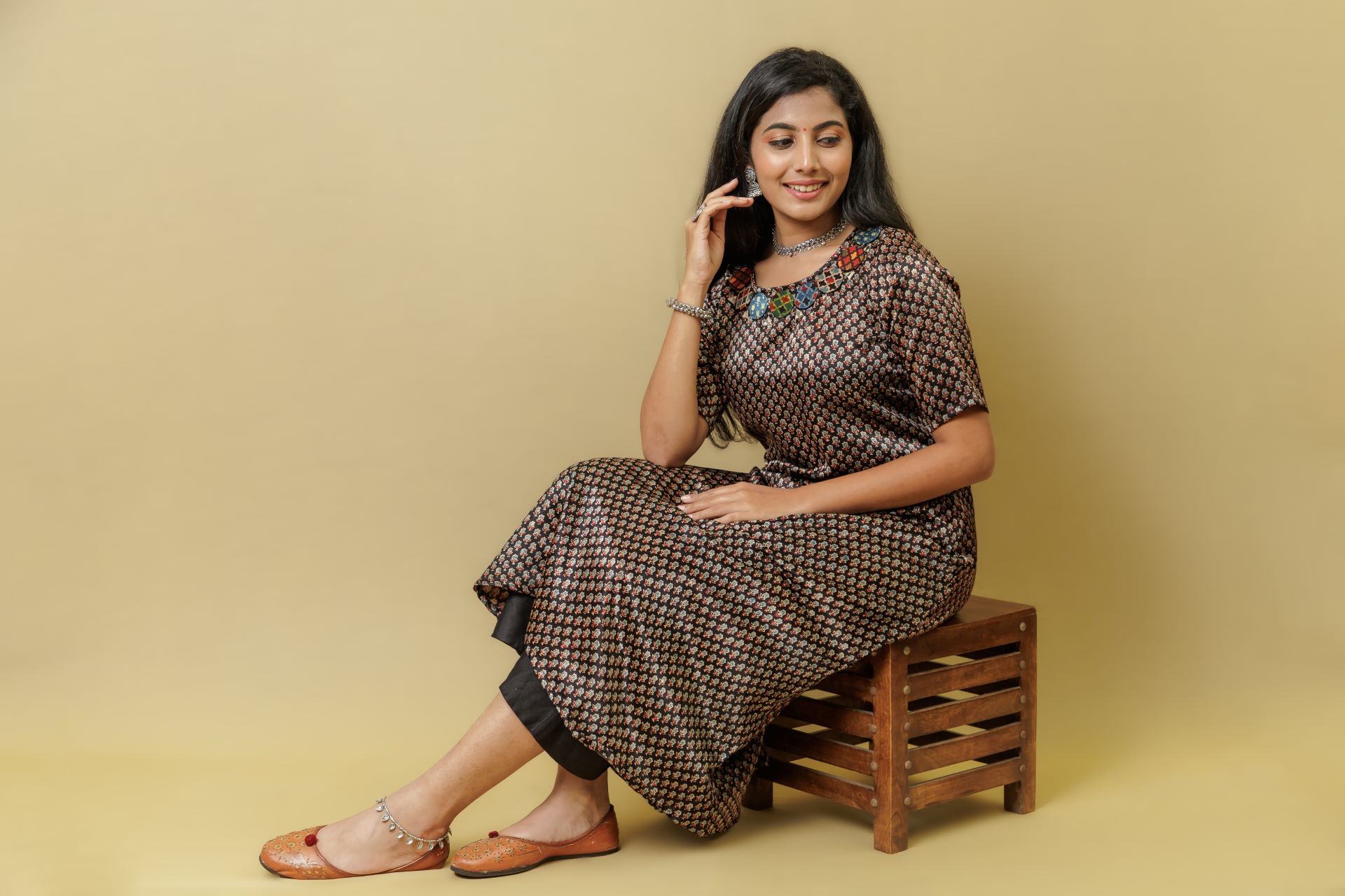 kashvi kurti black 1